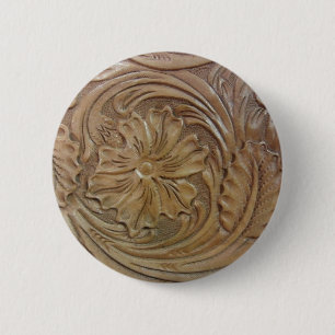 Wild West Rose 6 Cm Round Badge