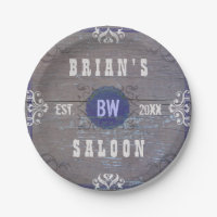Wild West Saloon Party Rustic Vintage Wood Custom