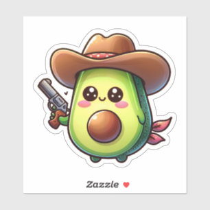 Wild West Sheriff Avocado - Cute & Courageous