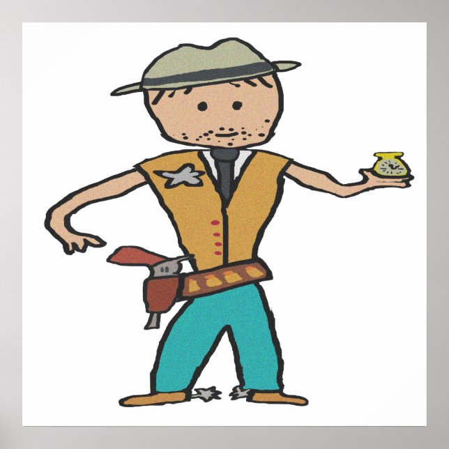 Wild West Sheriff Poster (Front)