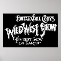 WILD WEST SHOW Banner of BUFFALO BILL CODY