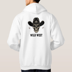 Wild West Skull – Cowboy Spirit Never Dies Hoodie