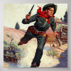 Wild West Vintage Poster