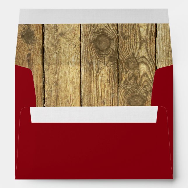 WILD WEST WANTED Invitation Envelope (Back (Bottom))