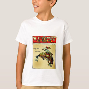 Wild West Weekly Bronc Rider Cowboy Kid's Shirt