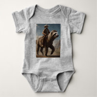 "Wild West Wonders: Cowboy Riding a Sloth Horse"