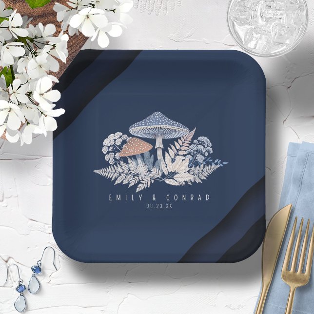 Wild & Whimsical Motif Wedding ID1110 Paper Plate (Creator Uploaded)