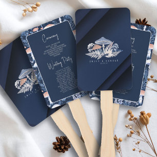 Wild & Whimsical Wedding Program ID1110 Hand Fan