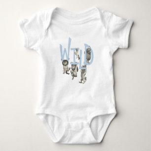 WILD   Wild Things and Max - Blue Baby Bodysuit