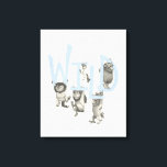 WILD | Wild Things and Max - Blue Canvas Print<br><div class="desc">In the forty years since Max first cried "Let the Wild Rumpus Start, " Maurice Sendak's classic picture book Where the Wild Things Are has become one of the most highly acclaimed and best-loved children's books of all time.</div>