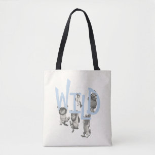 WILD   Wild Things and Max - Blue Tote Bag