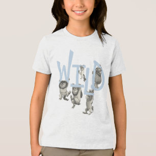WILD   Wild Things and Max - Blue Tri-Blend Shirt