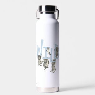 WILD Wild Things and Max - Blue Water Bottle