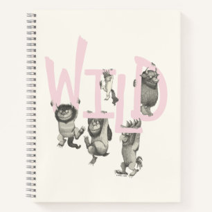 WILD   Wild Things and Max - Pink Notebook