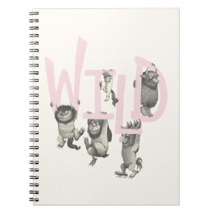 WILD Wild Things and Max - Pink Notebook