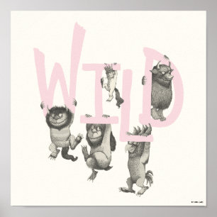WILD   Wild Things and Max - Pink Poster