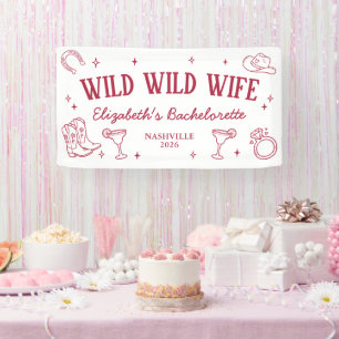 Wild Wild Wife Western Bachelorette Party Banner