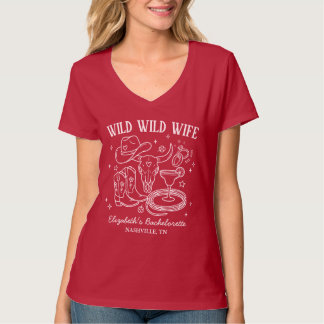 Wild Wild Wife Western Bachelorette Party T-Shirt
