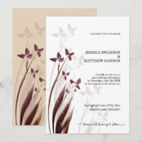 Wild & Wine-Stained Watercolor Floral