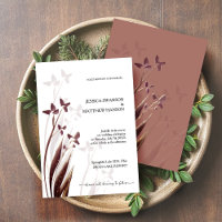Wild & Wine-Stained Watercolor Floral