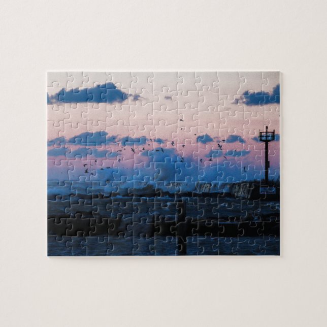Wild Winter Waves  Jigsaw Puzzle (Horizontal)