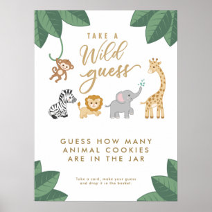 WILD with Excitement Safari Guessing Game Poster