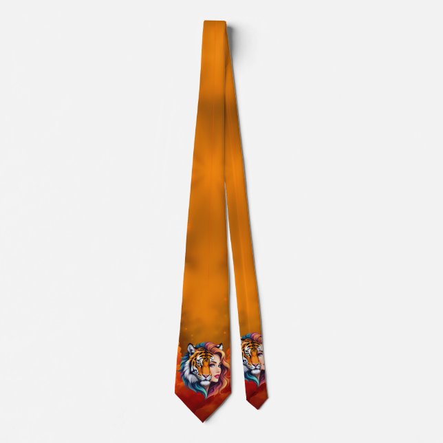 Wild Within – Tiger Spirit Goddess.  Tie (Front)