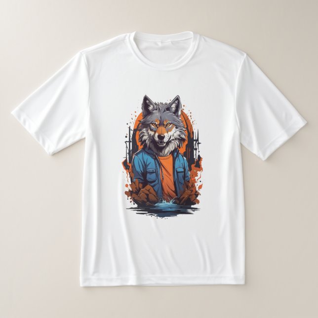 Wild Wolf Animal T-Shirt (Laydown)