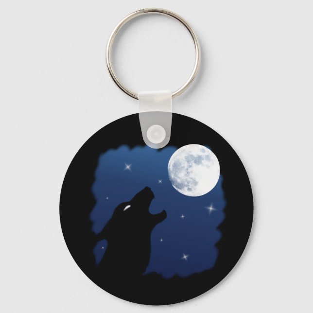 Wild Wolf Keychain (Front)