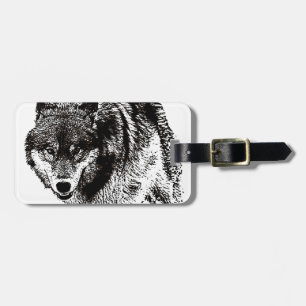 Wild Wolf Luggage Tag