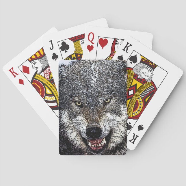 Wild Wolf Playing Cards (Back)