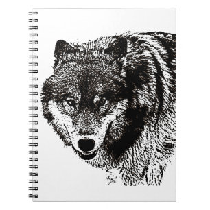 Wild Wolf Spiral Notebook