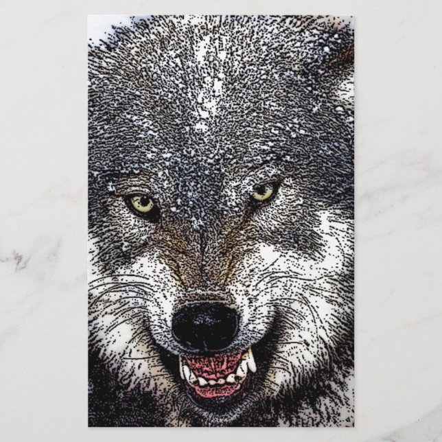 Wild Wolf Stationery (Front)