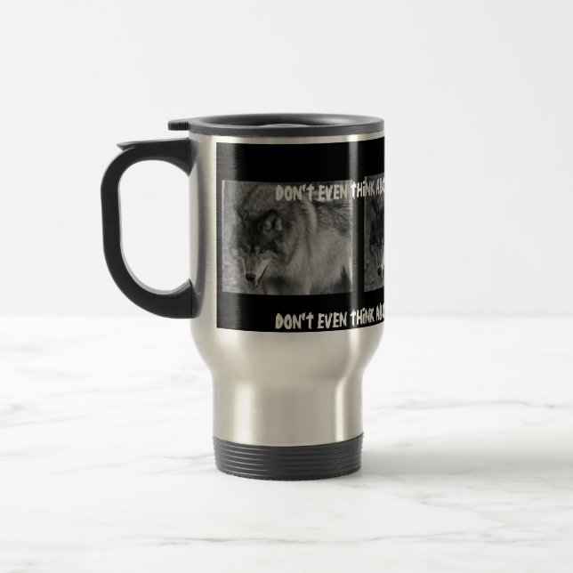 Wild Wolf Travelling Coffee Cup (Left)