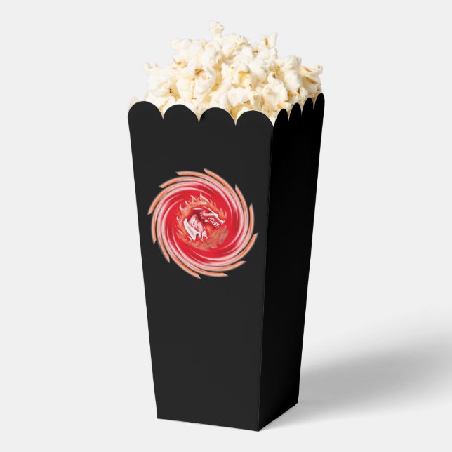 Wild Wolf Whirling black popcorn boxes (Popped)