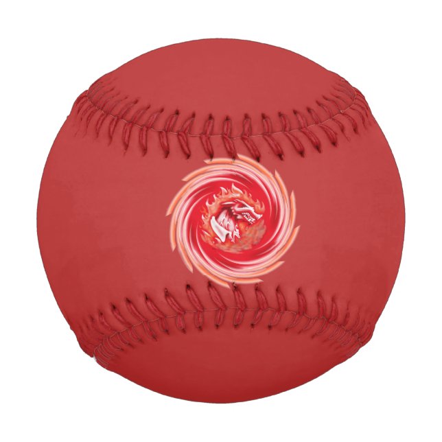 Wild Wolf Whirling red baseball (Front)