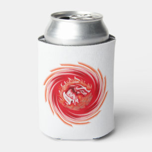 Wild Wolf Whirling white can cooler