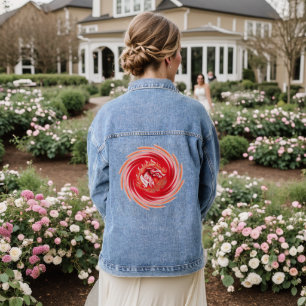 Wild Wolf Whirling women denim jacket