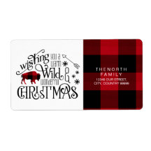 Wild Wonderful Christmas Red & White Buffalo ID604