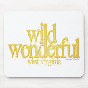 Wild Wonderful West Virginia-Yellow Mouse Pad