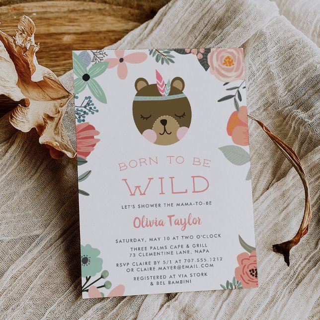 Wild Woodland Baby Shower Invitation (Creator Uploaded)