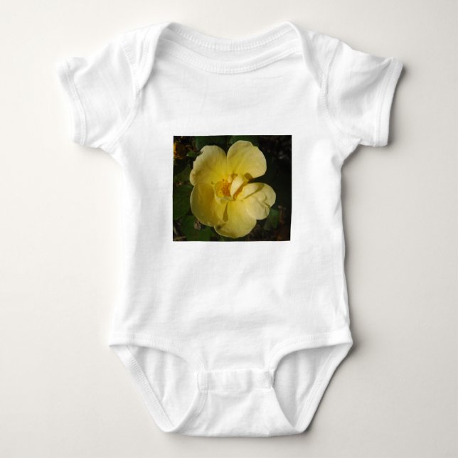 Wild Yellow Rose Baby Bodysuit (Front)