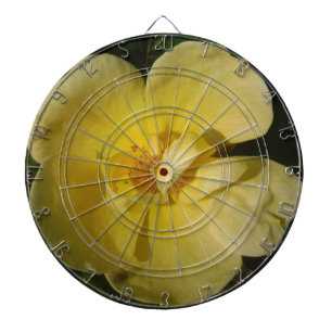 Wild Yellow Rose Dartboard