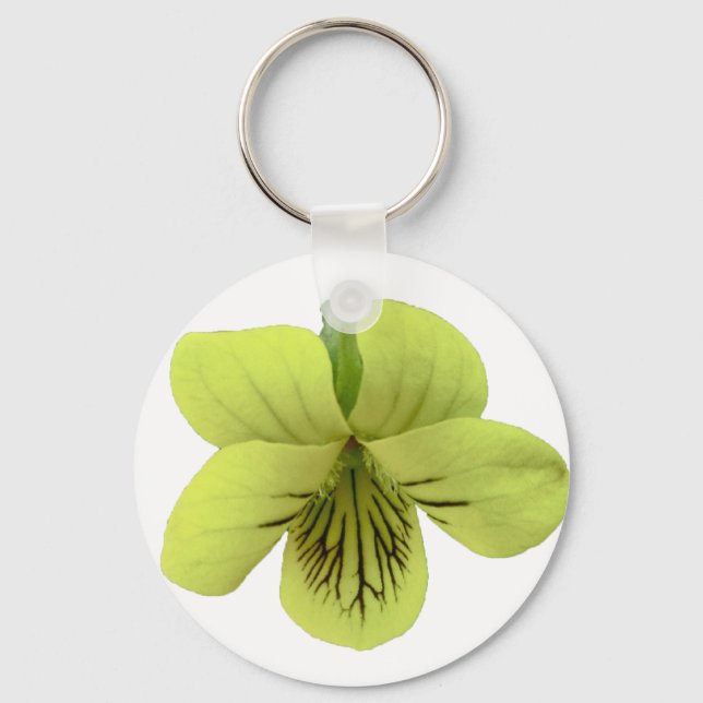 Wild Yellow Violet Coordinating Items Key Ring (Front)