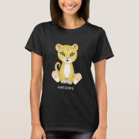 Wild Young Leopard Animal Cartoon T-Shirt