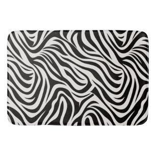 Wild Zebra Bathroom Mat