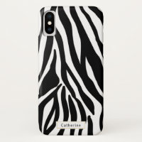 Wild Zebra Print with Name