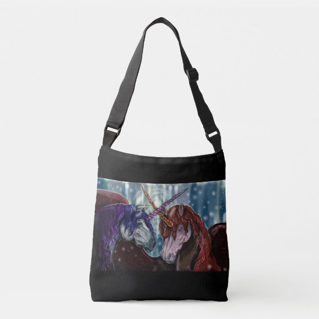 Wildberry Unicorns Crossbody Bag (Front)