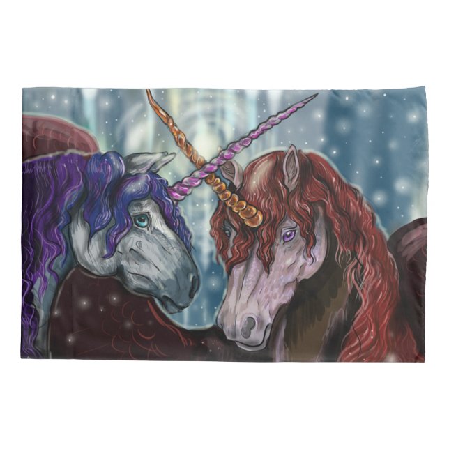 Wildberry Unicorns Pillowcase (Back)