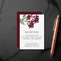 Wildbloom | Crimson Red Bohemian Flowers Reception